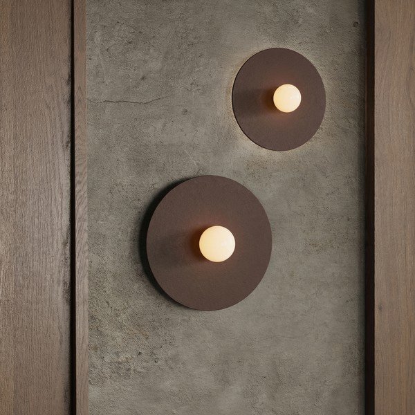 Lampada da parete marrone in metallo ø 50 cm AKE – Thoro-image-1