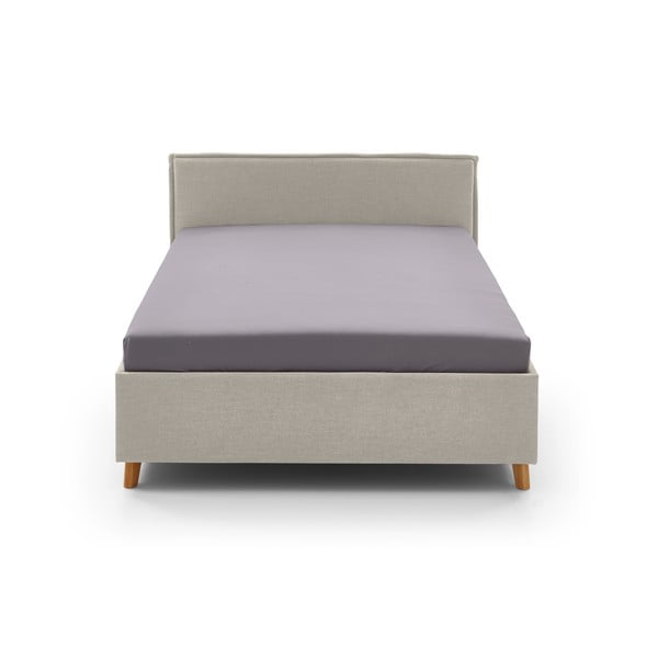 Letto da bambini beige imbottito con contenitore con rete inclusa 140x200 cm Fun – Meise Möbel-image-3