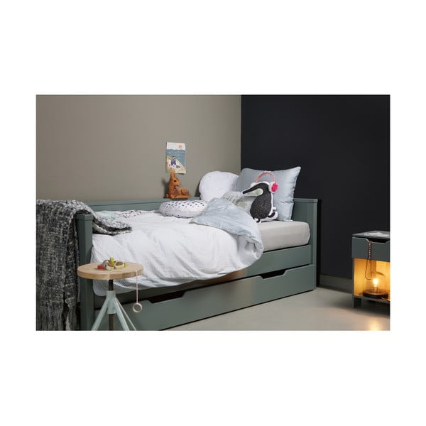 Cassetto inferiore verde per letto , 200 x 90 cm Nikki - WOOOD-image-1