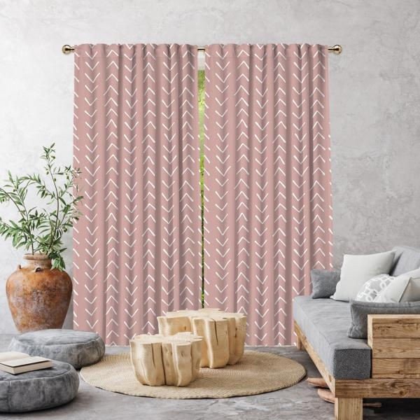 Tende rosa in set da 1 pz 260x140 cm - Cipcici