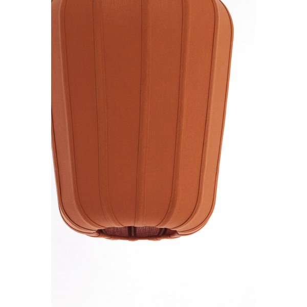 Lampadario color terracotta con paralume in tessuto ø 10 cm Bibury – Light & Living-image-4