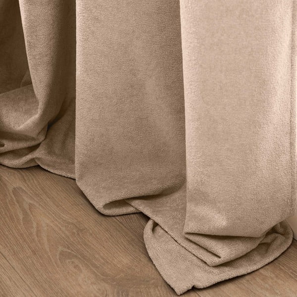 Tenda marrone chiaro in bouclé 140x260 cm Winona – douceur d'intérieur-image-4