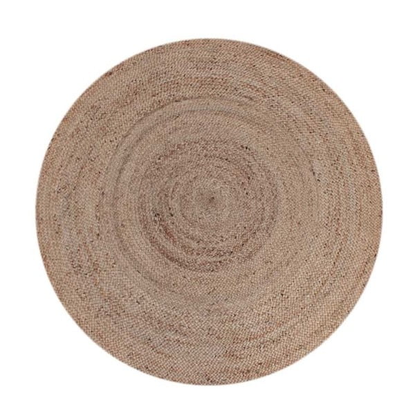 Tappeto Natural Rug in fibra di canapa, ⌀ 150 cm - LABEL51