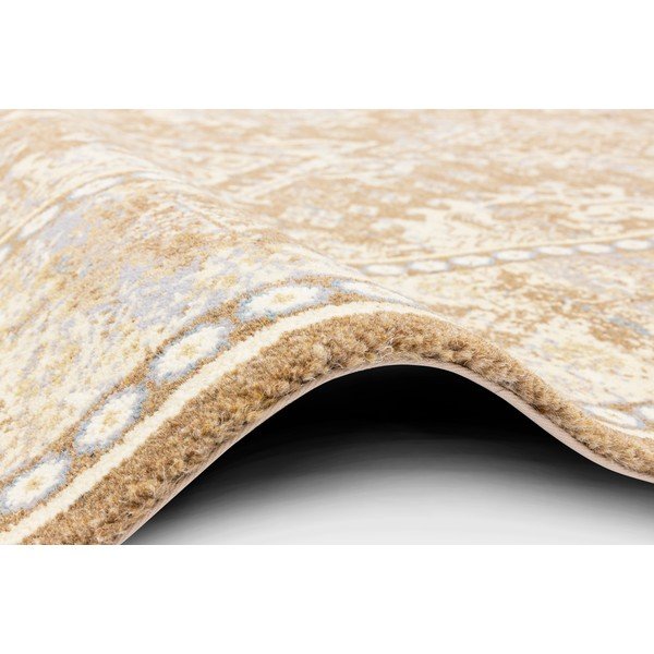 Tappeto in lana marrone chiaro 100x180 cm Carol - Agnella-image-2