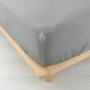 Lenzuolo di mussola stretch grigio 140x190 cm Angelia - douceur d'intérieur