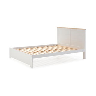 Letto matrimoniale bianco 140x190 cm Akira - Marckeric
