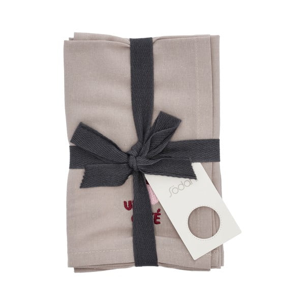 Set di tovaglioli in tessuto 2 pz 40x40 cm Bistro – Södahl-image-2