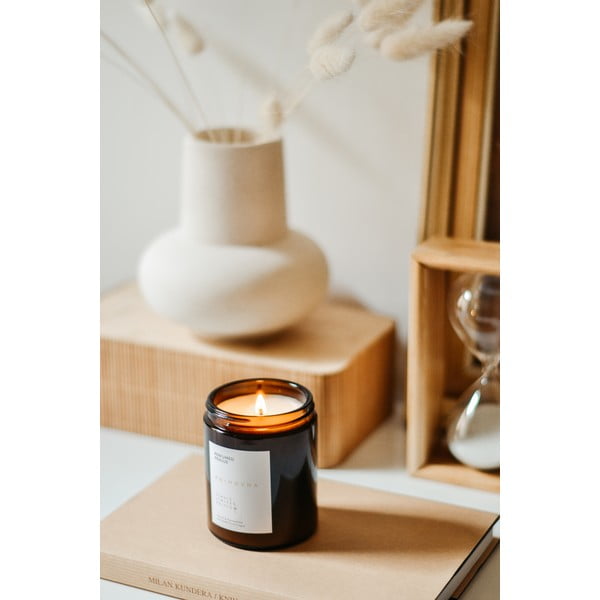 Candela in cera di soia profumata tempo di combustione 40 h Slavic Edition: #09 Library – Perfumed Prague-image-1