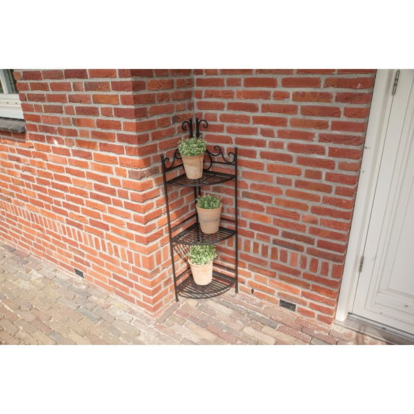 Portafiori angolare pieghevole in metallo nero - Esschert Design-image-4