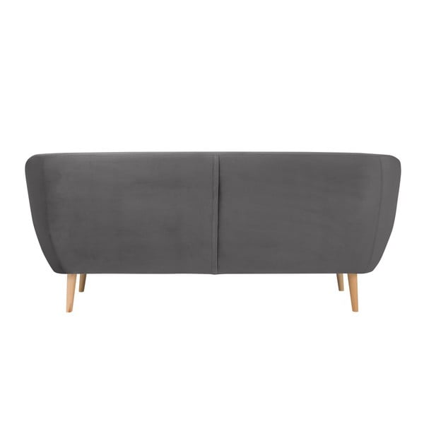 Divano a tre posti grigio Amelie - Mazzini Sofas-image-4