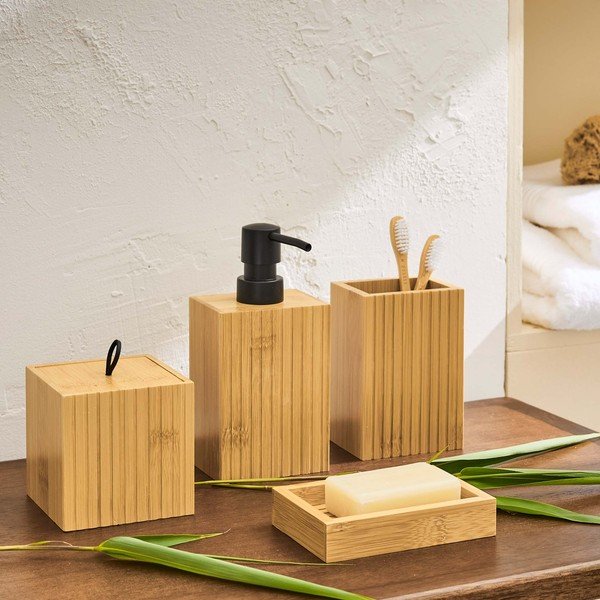 Organizer da bagno di colore naturale in bambù per dischetti di cotone Hanoi – douceur d'intérieur-image-2