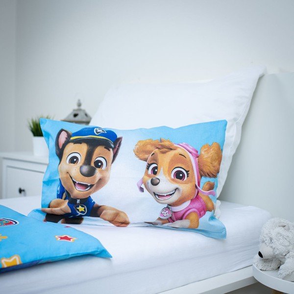Set copripiumino e federa da bambini in cotone per culla 100x135 cm Paw Patrol – Jerry Fabrics-image-2