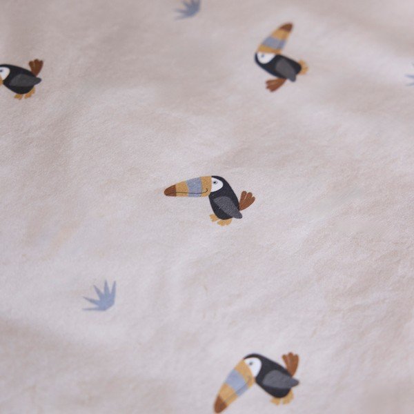 Set copripiumino e federa da bambini grigio chiaro in cotone per culla 70x100 cm Toucan – OYOY Mini-image-3