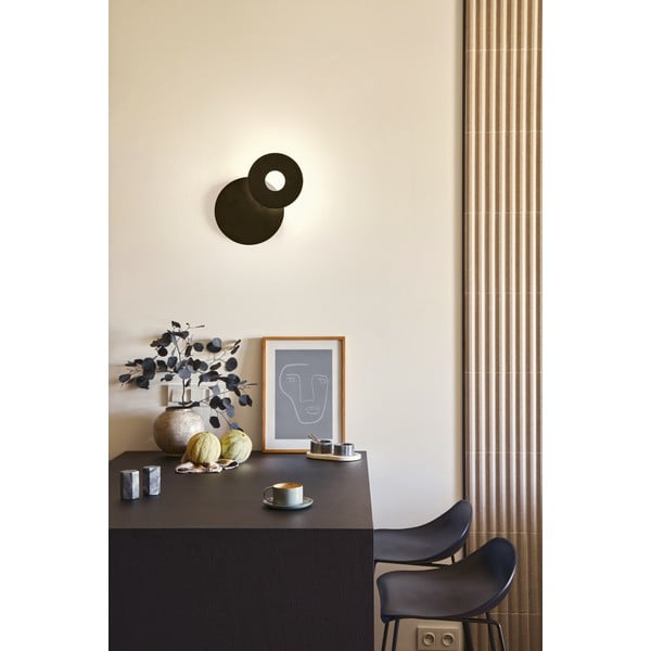 Lampada da parete a LED nera Hennes - Fischer & Honsel-image-1
