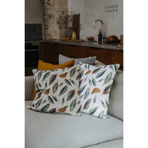 Federa di lino 50x50 cm Golden Fall - Linen Tales-image-4