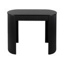 Tavolo consolle nero in metallo 40x100 cm Estriado  – Leitmotiv