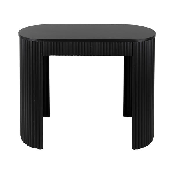 Tavolo consolle nero in metallo 40x100 cm Estriado  – Leitmotiv