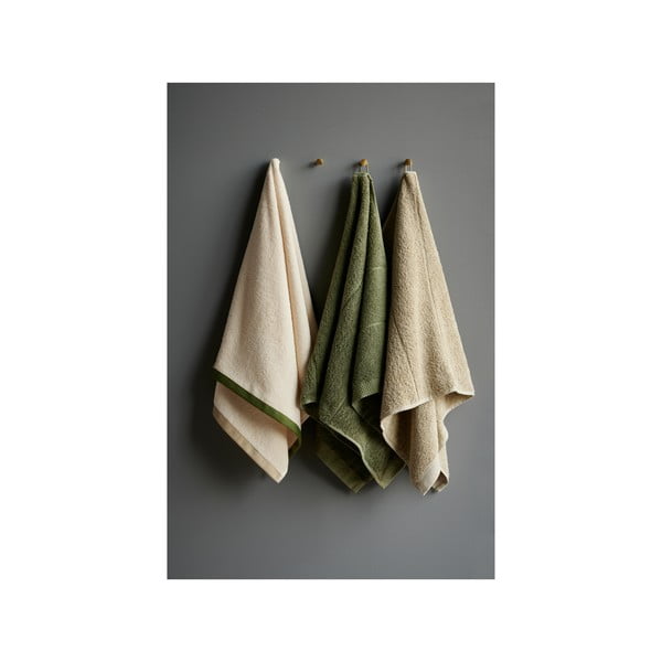Asciugamano tipo terry verde chiaro in cotone 50x100 cm Line – Södahl-image-1