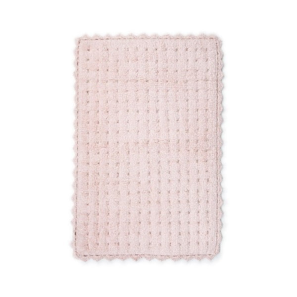 Tappeto da bagno in cotone rosa, 70 x 110 cm Garnet - Foutastic