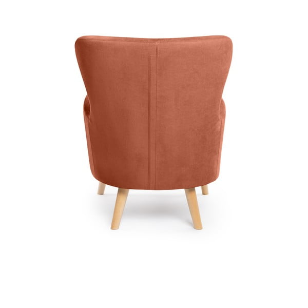 Poltrona in colore mattone Noemye - Bonami Essentials-image-4