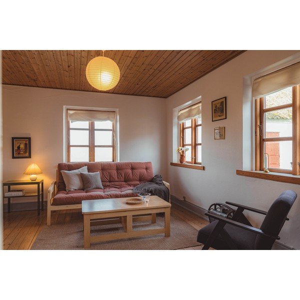 Divano letto arancione/marrone 204 cm Grab - Karup Design-image-1