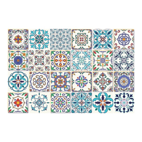 Set di 24 adesivi Madeira, 15 x 15 cm - Ambiance-image-1