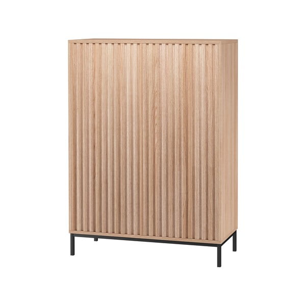 Mobile in rovere decorato in colore naturale 80x110 cm Celine - Støraa-image-1