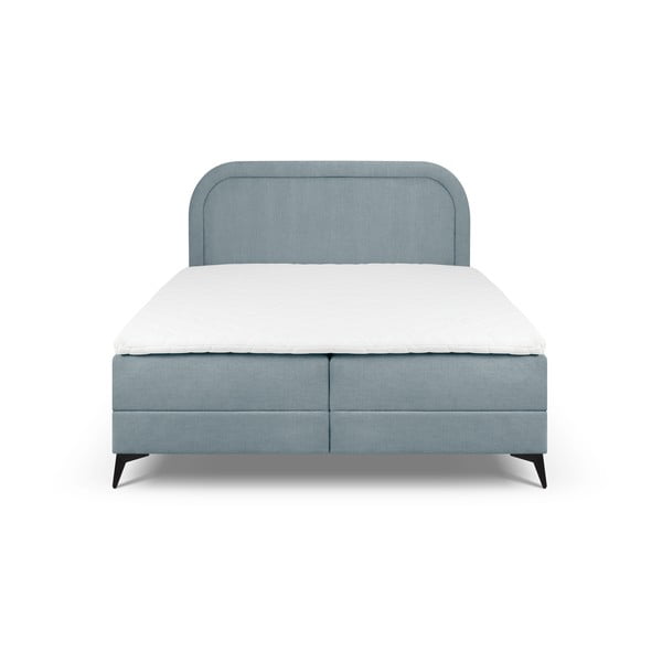 Letto boxspring azzurro con contenitore 180x200 cm Eclipse - Cosmopolitan Design-image-2