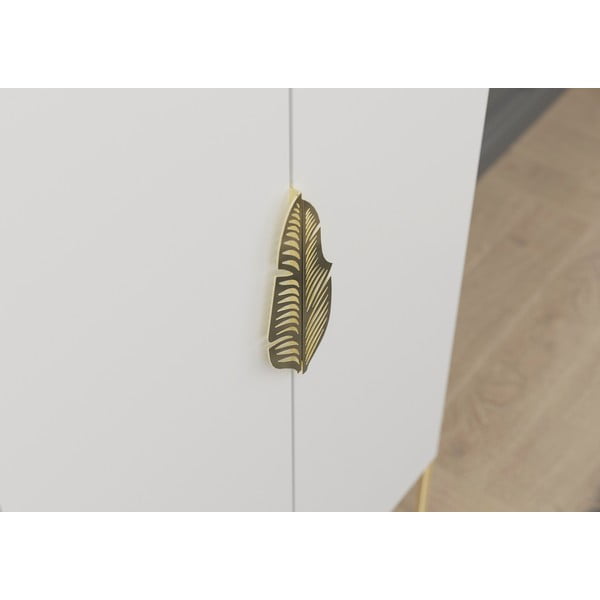 Armadio bianco 80x160 cm Merlin - Skandica-image-1