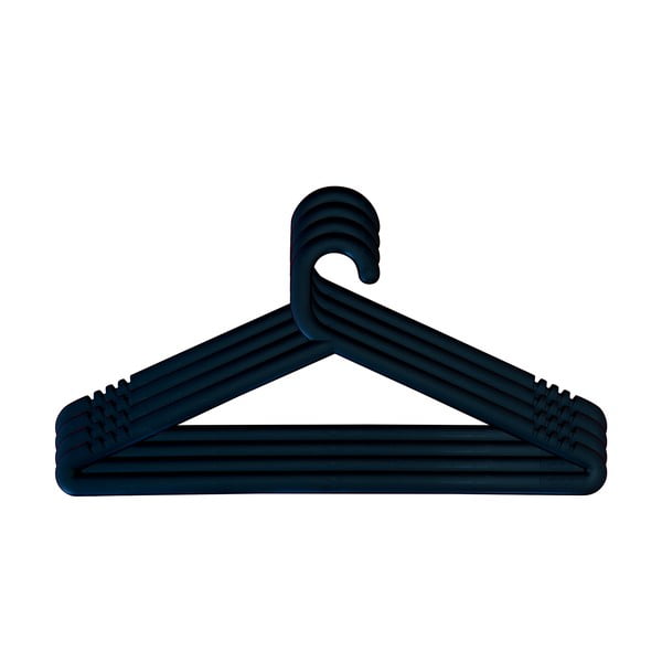 Sada 4 černých ramínek k věšáku Karup Design Hongi Black-image-1