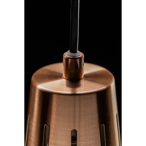 Lampadario grigio con paralume in metallo ø 22 cm Gianni - GTV-image-1