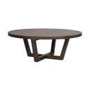 Tavolino rotondo in rovere marrone scuro ø 110 cm Boxford - Rowico