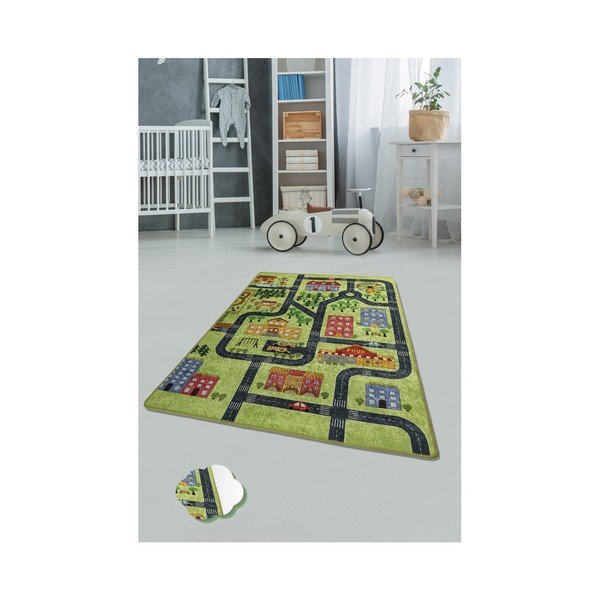 Tappeto per bambini Verde 140 x 190 cm Small Town - Conceptum Hypnose-image-1