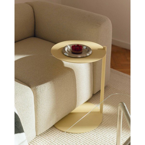 Tavolino rotondo in acciaio 41x40 cm Ande – noo.ma-image-1