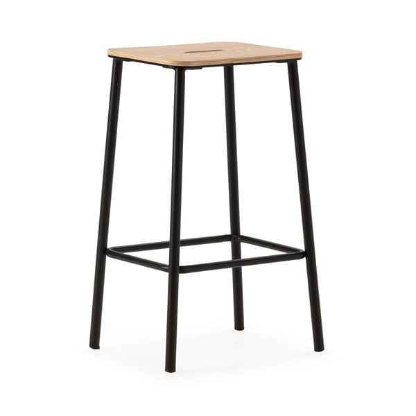 Set di sedie da bar nera 2 pz (altezza della seduta 65 cm) Abba – Marckeric