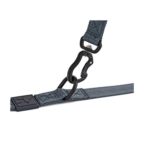 Guinzaglio switch grigio scuro lunghezza 200 cm Modena Asphalt 25 mm - MiaCara-image-2