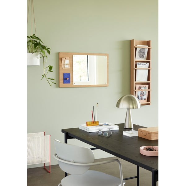 Specchio da parete con cornice in legno 80x50 cm Split - Hübsch-image-2