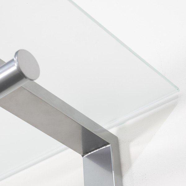 Attaccapanni da parete argentato in metallo con scaffale 80 cm Dutch – Spinder Design-image-2