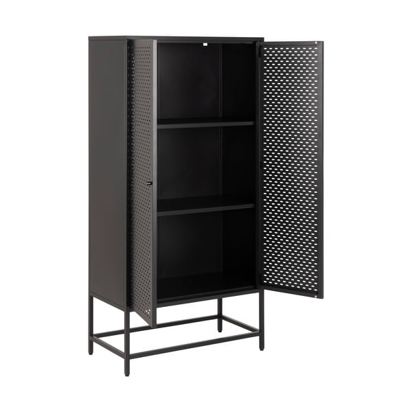 Armadio nero in metallo 80x160 cm Newcastle - Actona-image-3