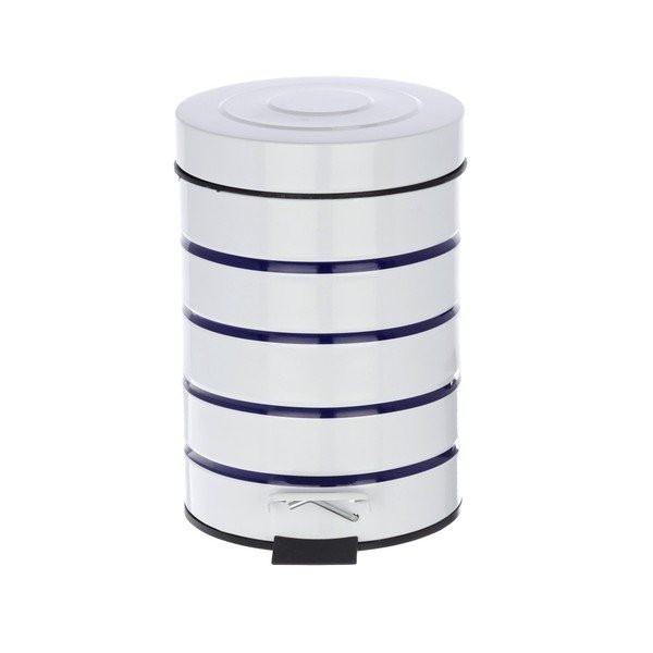 Bílomodrý odpadkový koš Wenko Marine, 3 l-image-2