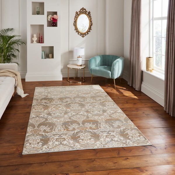 Tappeto dorato e greige 160x235 cm Imperial Gold – Think Rugs-image-1