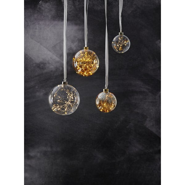 Decorazione luminosa natalizia bianca ø 15 cm Glow - Star Trading-image-3