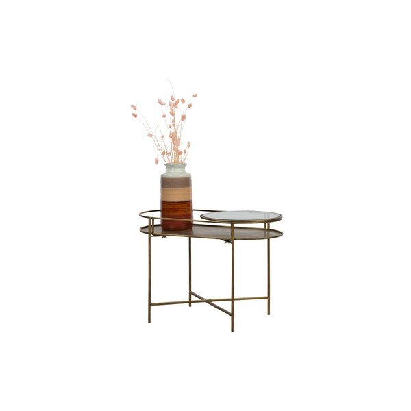 Tavolino in vetro con base in oro Adorable - BePureHome-image-4