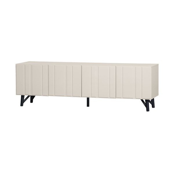 Tavolo TV crema in legno di pino 181x56 cm Miller - WOOOD-image-2