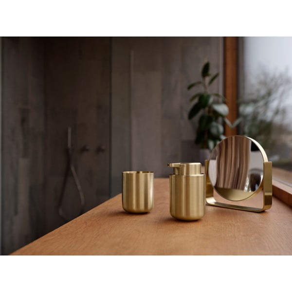 Portaspazzolino color ottone in acciaio inox Ume Brass – Zone-image-1