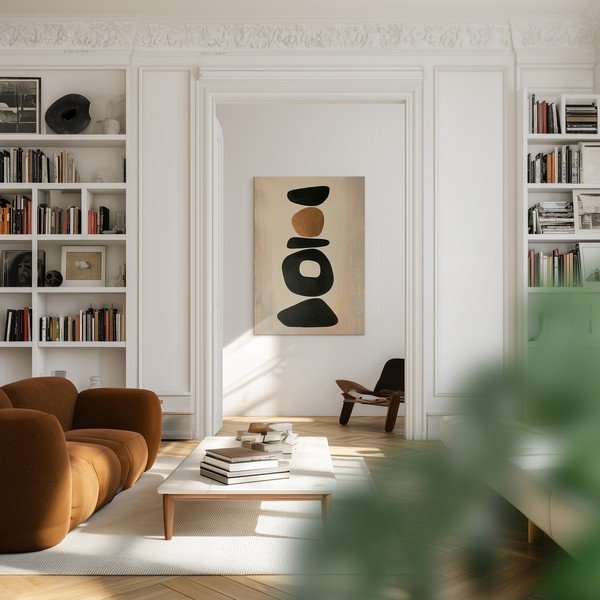 Dipinto stampato dipinto su tela 70x100 cm Stones – Styler-image-2