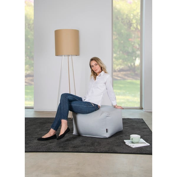 Puof a sacco grigio chiaro Softbox MooG – SLOWDOWN-image-4