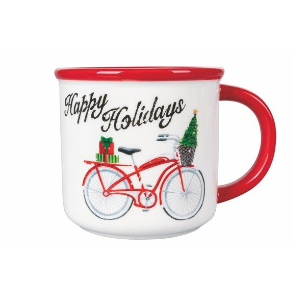 Tazza di Natale in dolomia, 480 ml Xmas Bike - VDE Tivoli 1996-image-1