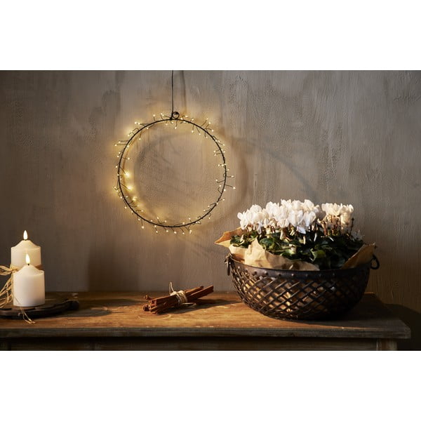 Decorazione luminosa nera con motivo natalizio ø 30 cm Nike - Star Trading-image-2