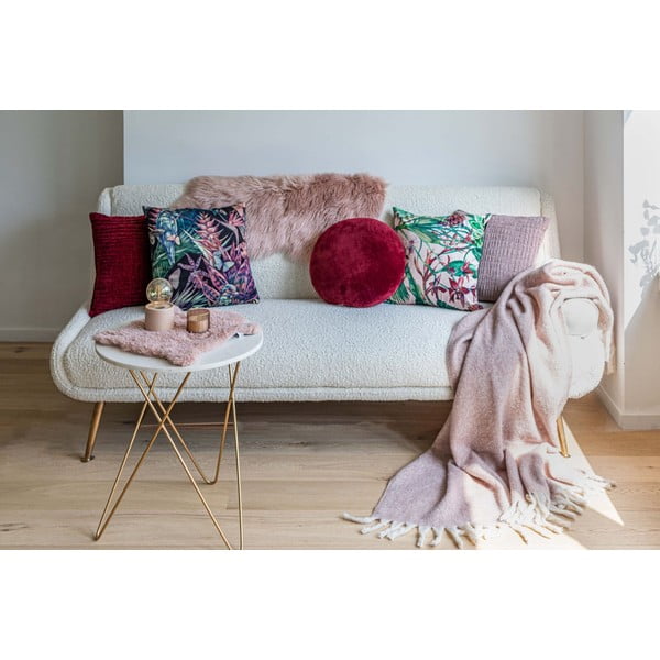 Pelliccia sintetica rosa Montone, 60 x 90 cm - Tiseco Home Studio-image-1